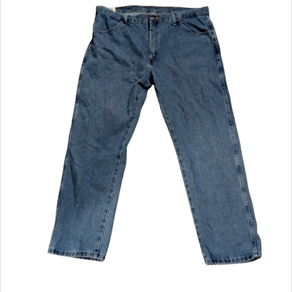 Rustler by Wrangler Men’s Jeans 38x30 Regular Fit Straight Leg NWT 100% Cotton.